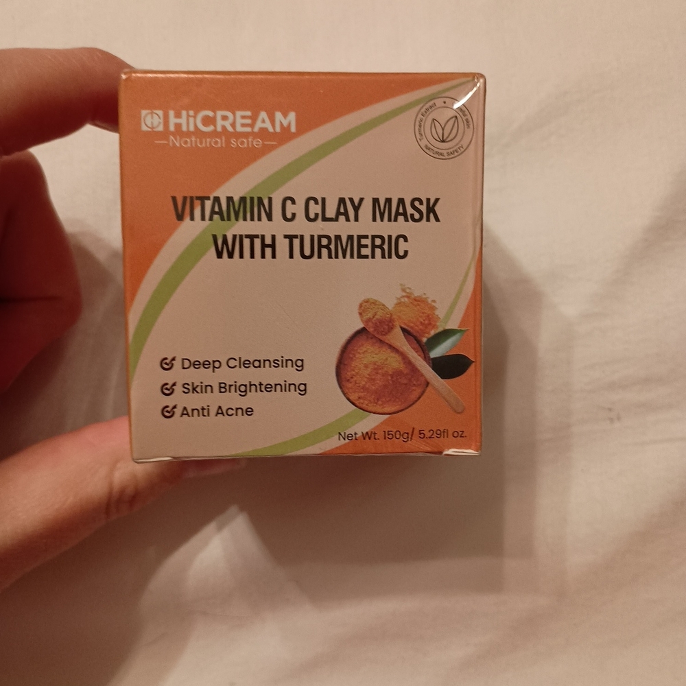 Turmeric Vitamin C Clay Mask, Vitamin C Clay Facial Mask with Kaolin Clay (I-1)